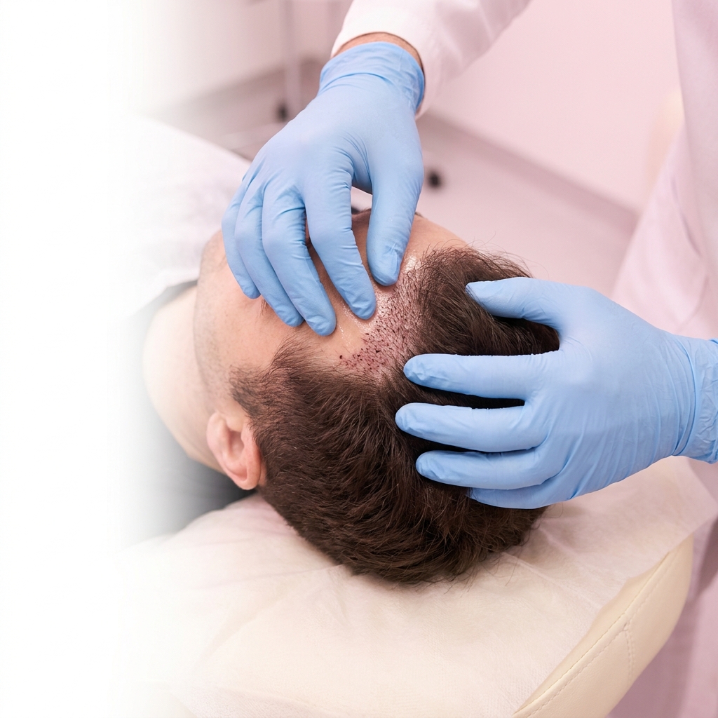 Hair transplant recovery checkup